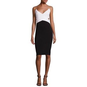 NWT Badgley Mischka black and white dress - sz 14